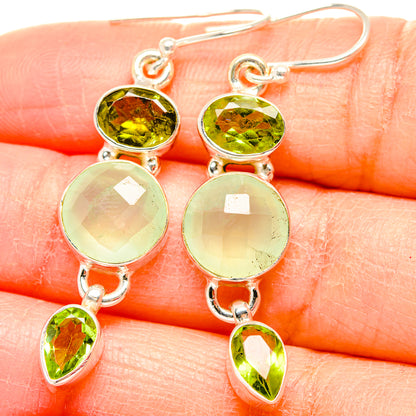 Prehnite Earrings handcrafted by Ana Silver Co - EARR430058