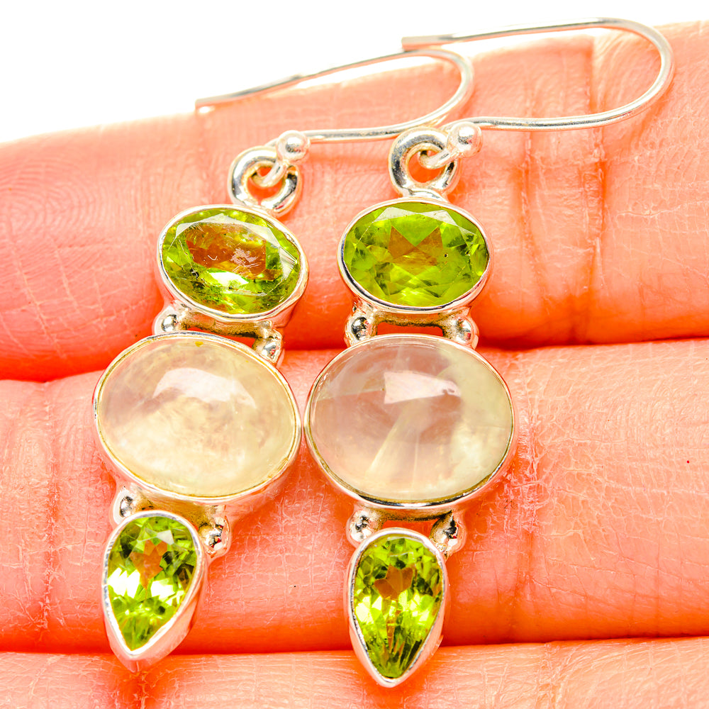Prehnite Earrings handcrafted by Ana Silver Co - EARR430063