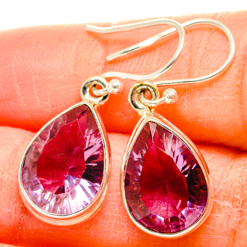Color Change Alexandrite (Lab.) Earrings handcrafted by Ana Silver Co - EARR430064