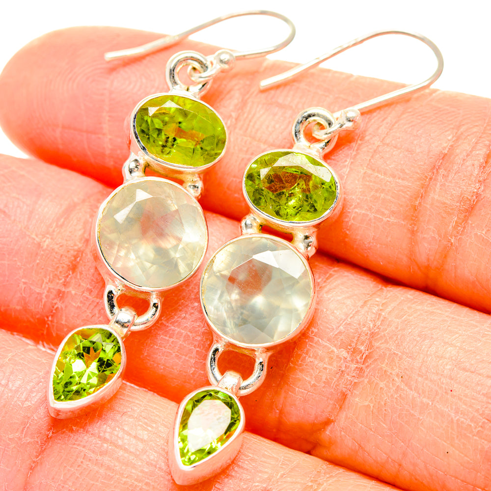 Prehnite Earrings handcrafted by Ana Silver Co - EARR430069