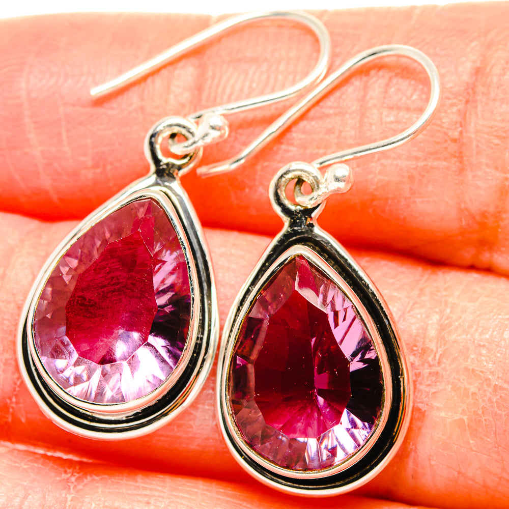 Color Change Alexandrite (Lab.) Earrings handcrafted by Ana Silver Co - EARR430070