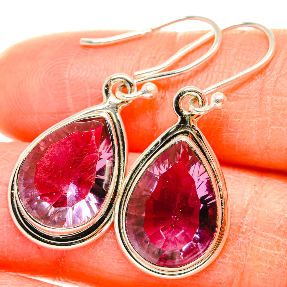 Color Change Alexandrite (Lab.) Earrings handcrafted by Ana Silver Co - EARR430072