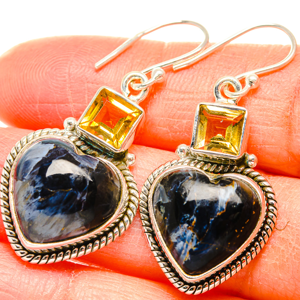 Pietersite Earrings handcrafted by Ana Silver Co - EARR430077
