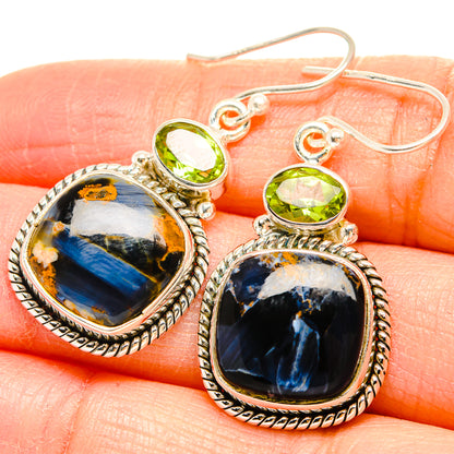 Pietersite Earrings handcrafted by Ana Silver Co - EARR430085