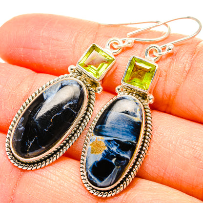 Pietersite Earrings handcrafted by Ana Silver Co - EARR430087