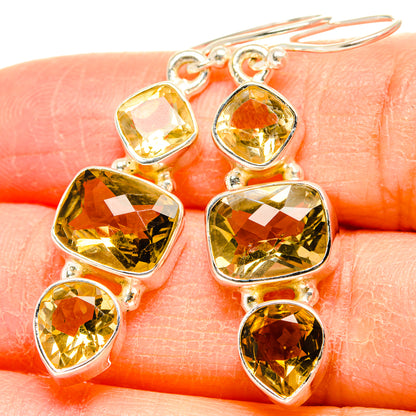 Citrine Earrings handcrafted by Ana Silver Co - EARR430090