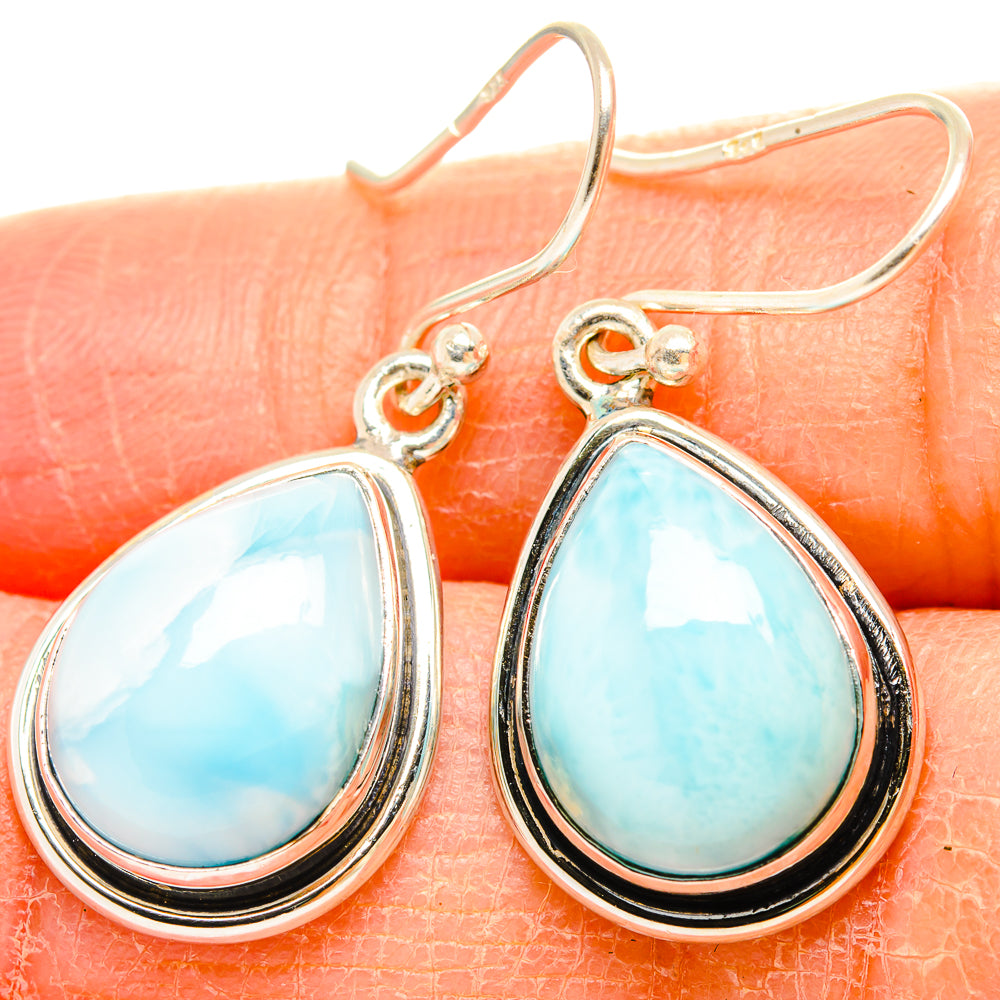 Larimar Earrings handcrafted by Ana Silver Co - EARR430101