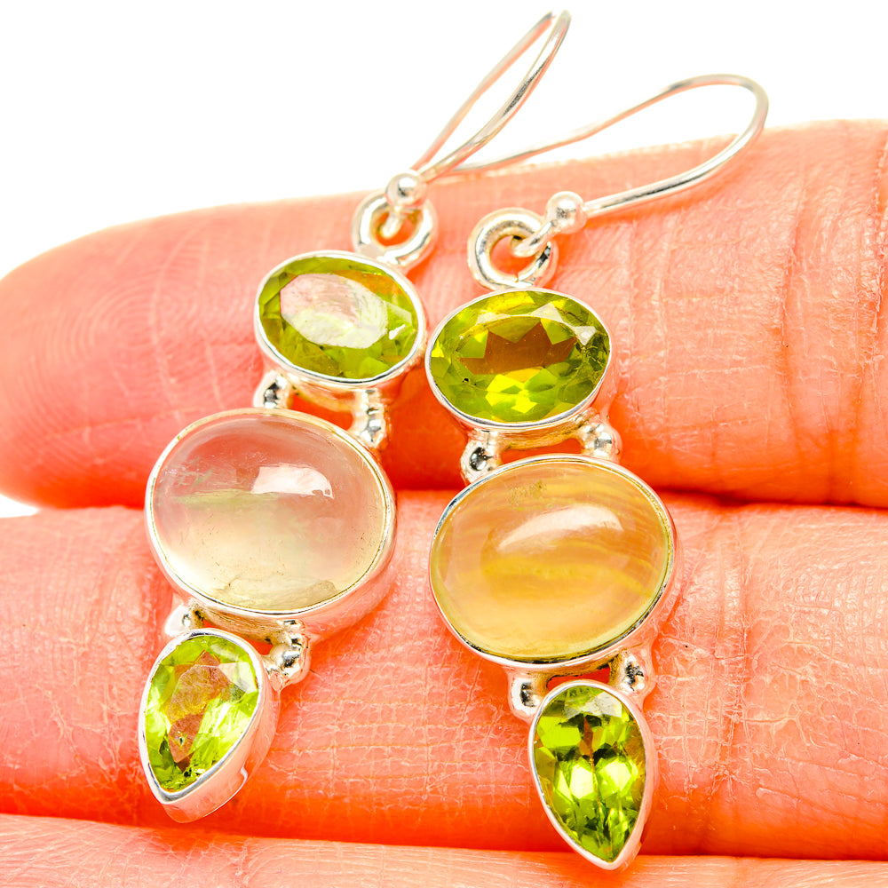 Prehnite Earrings handcrafted by Ana Silver Co - EARR430103
