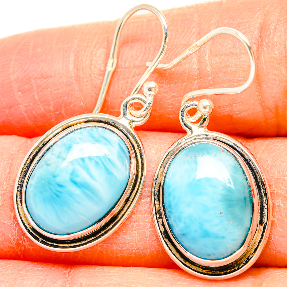 Larimar Earrings handcrafted by Ana Silver Co - EARR430110