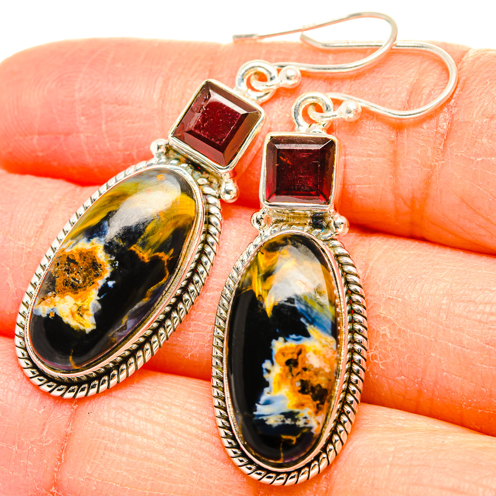 Pietersite Earrings handcrafted by Ana Silver Co - EARR430111