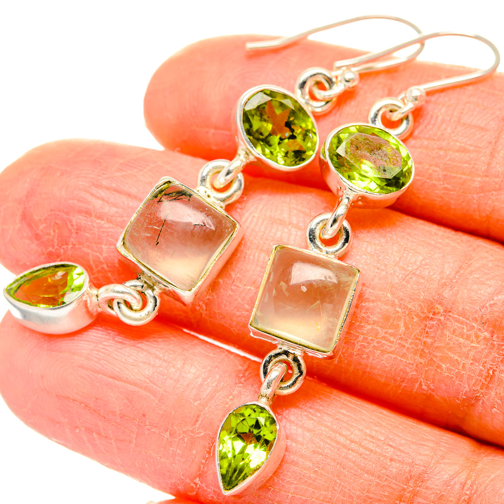 Prehnite Earrings handcrafted by Ana Silver Co - EARR430112