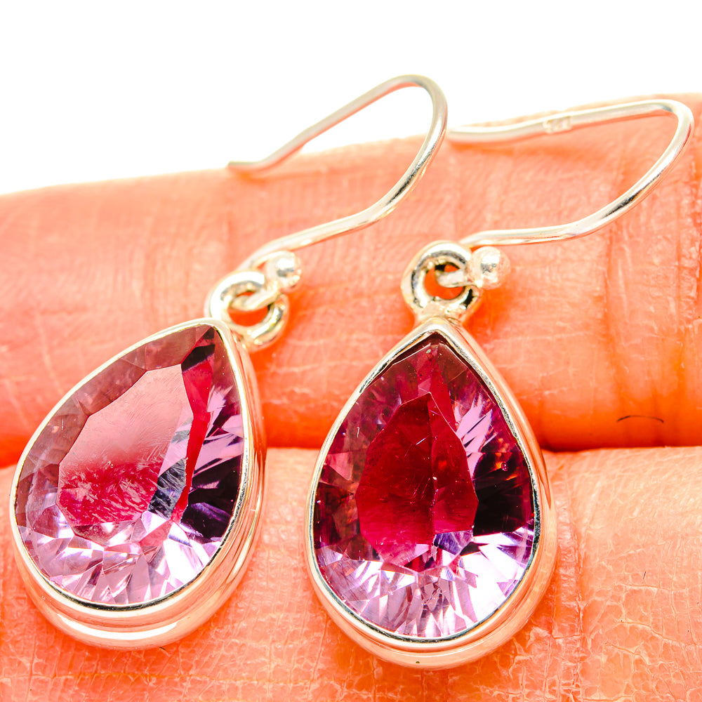 Color Change Alexandrite Earrings handcrafted by Ana Silver Co - EARR430114