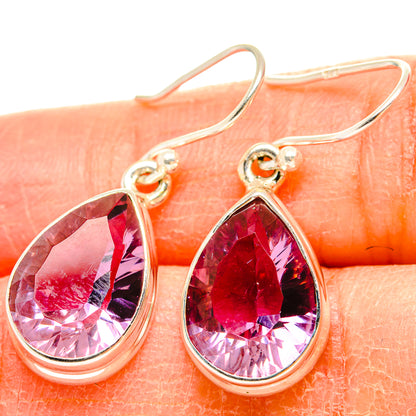 Color Change Alexandrite Earrings handcrafted by Ana Silver Co - EARR430114