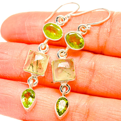 Prehnite Earrings handcrafted by Ana Silver Co - EARR430120