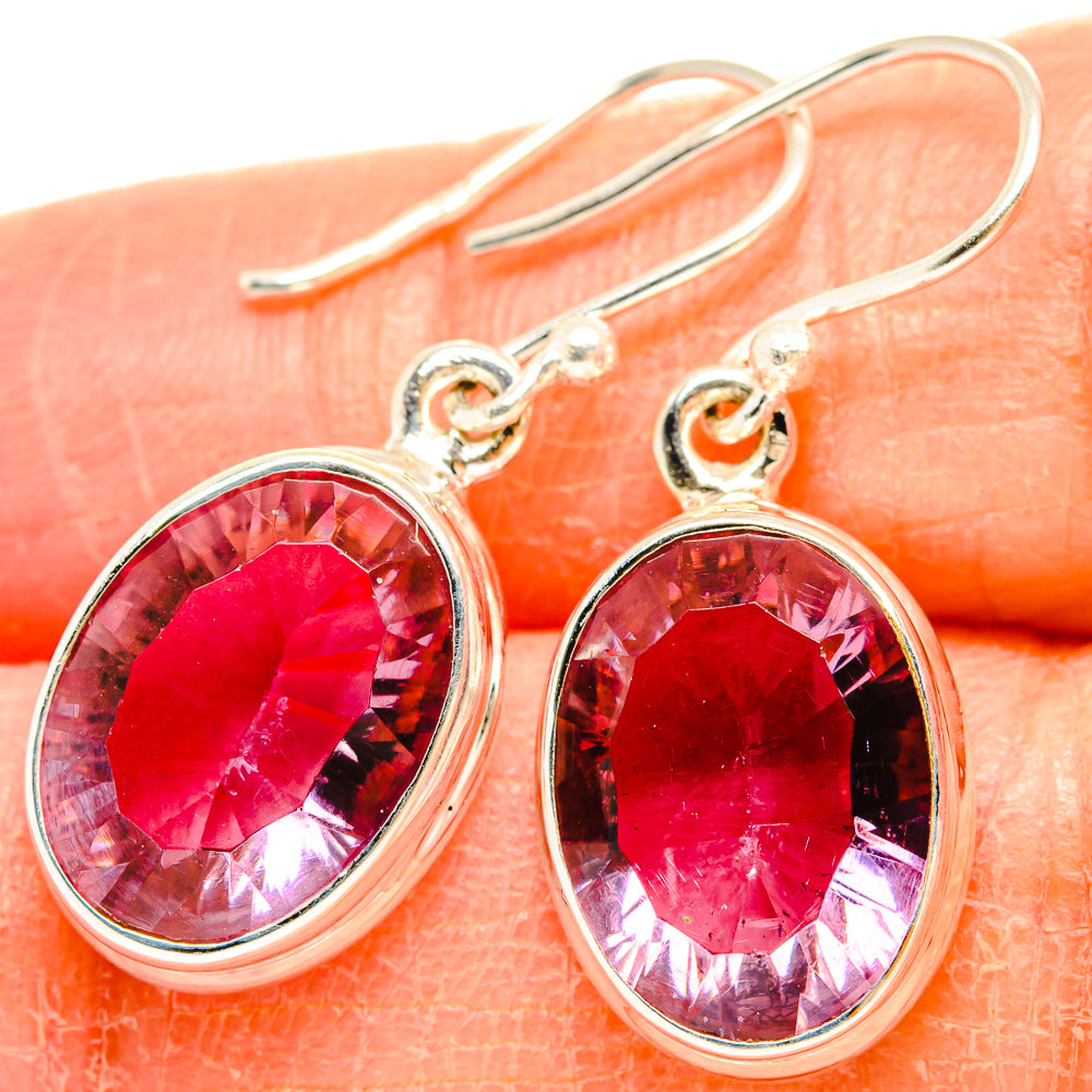 Color Change Alexandrite Earrings handcrafted by Ana Silver Co - EARR430124