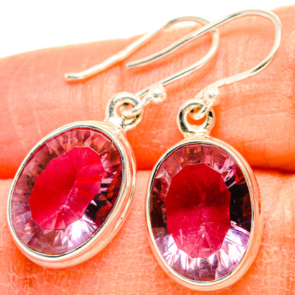 Color Change Alexandrite Earrings handcrafted by Ana Silver Co - EARR430124
