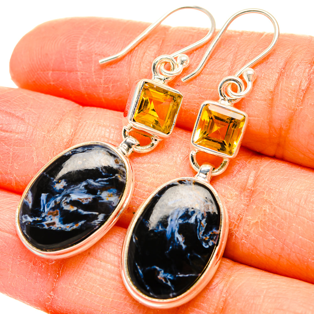 Pietersite Earrings handcrafted by Ana Silver Co - EARR430129