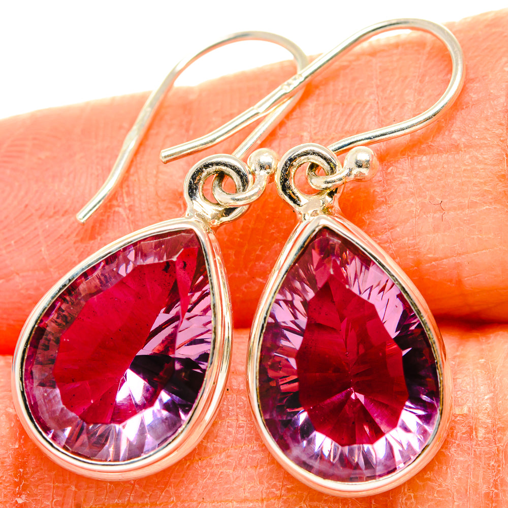 Color Change Alexandrite (Lab.) Earrings handcrafted by Ana Silver Co - EARR430135