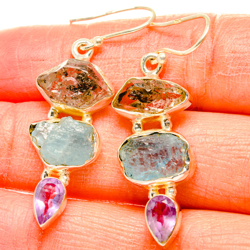 Aquamarine Earrings handcrafted by Ana Silver Co - EARR430136