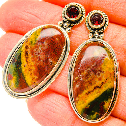 Ocean Jasper Earrings handcrafted by Ana Silver Co - EARR430140