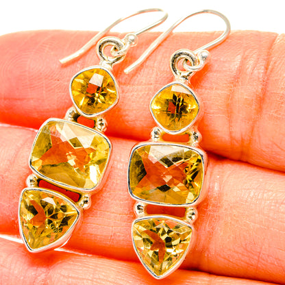 Citrine Earrings handcrafted by Ana Silver Co - EARR430143