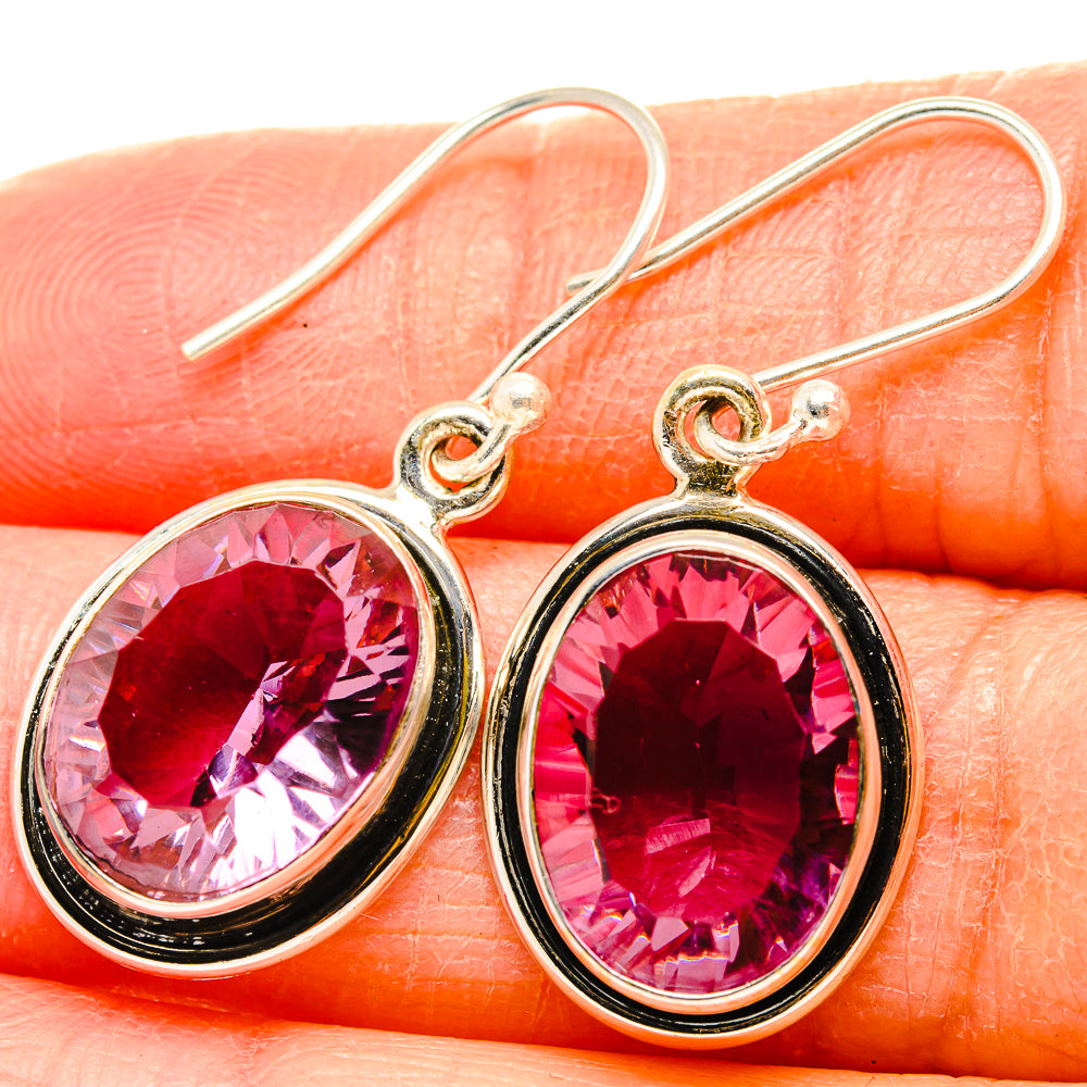 Color Change Alexandrite (Lab.) Earrings handcrafted by Ana Silver Co - EARR430145