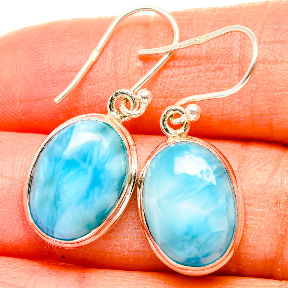 Larimar Earrings handcrafted by Ana Silver Co - EARR430150
