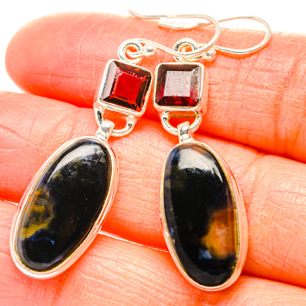 Pietersite Earrings handcrafted by Ana Silver Co - EARR430154