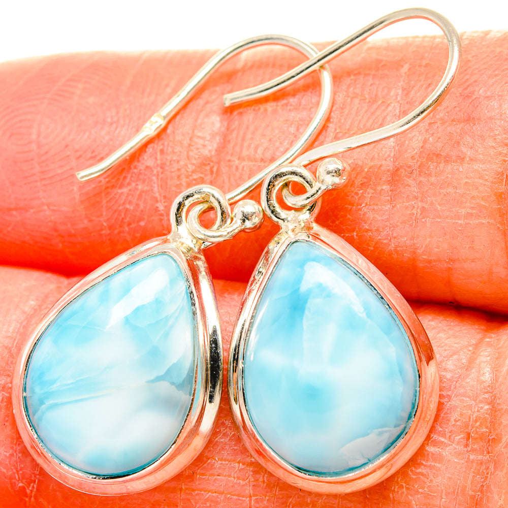 Larimar Earrings handcrafted by Ana Silver Co - EARR430156