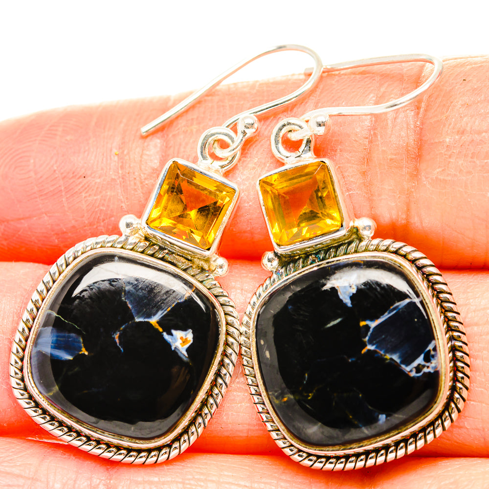 Pietersite Earrings handcrafted by Ana Silver Co - EARR430161
