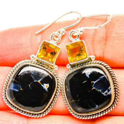 Pietersite Earrings handcrafted by Ana Silver Co - EARR430161