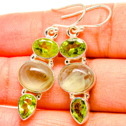Prehnite Earrings handcrafted by Ana Silver Co - EARR430167