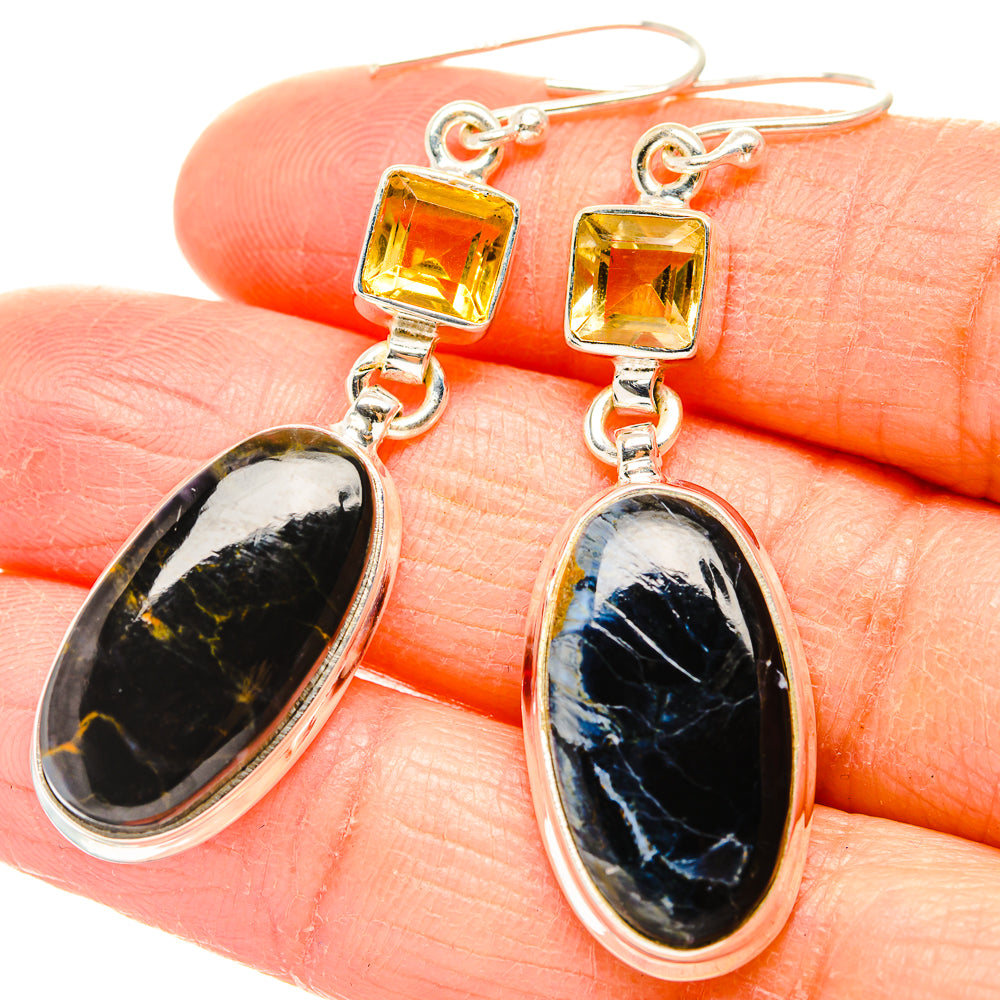 Pietersite Earrings handcrafted by Ana Silver Co - EARR430170