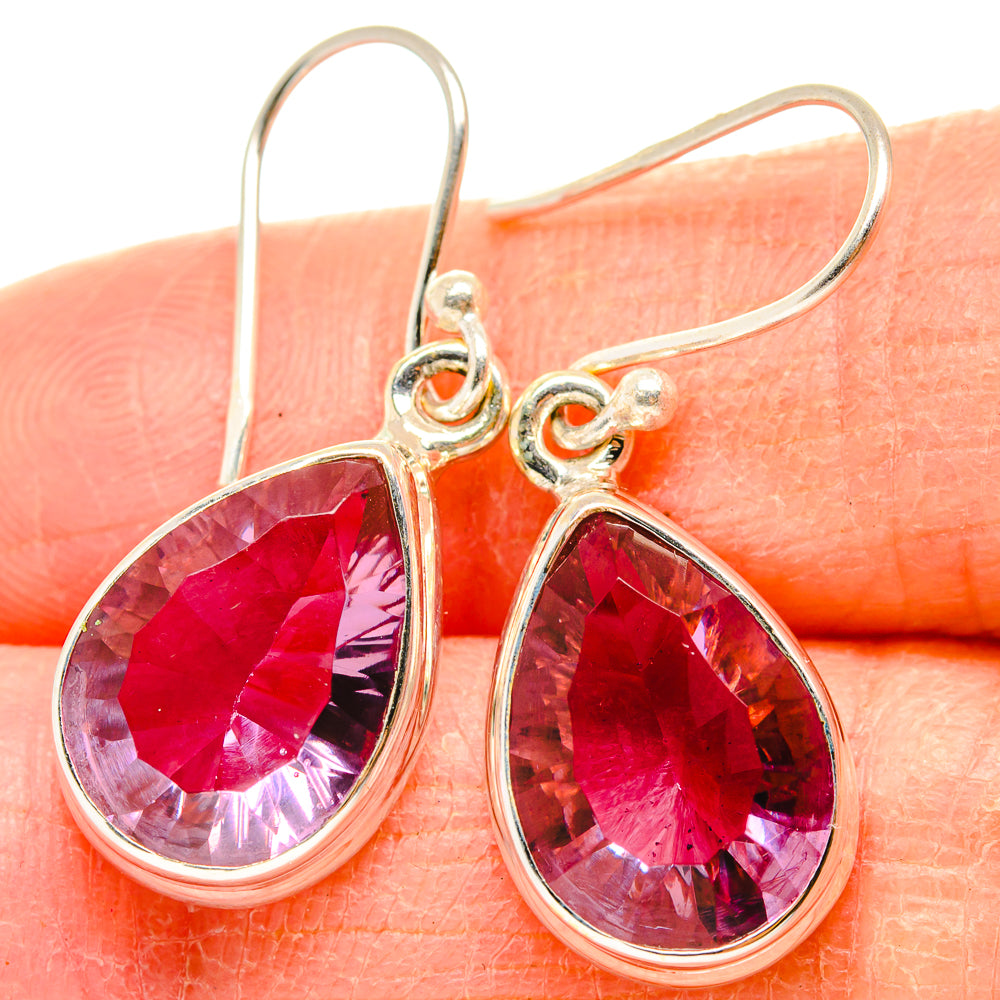 Color Change Alexandrite (Lab.) Earrings handcrafted by Ana Silver Co - EARR430179