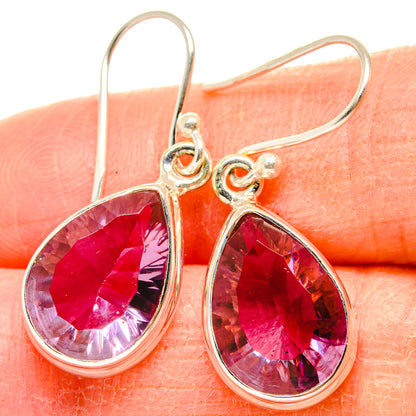 Color Change Alexandrite (Lab.) Earrings handcrafted by Ana Silver Co - EARR430179
