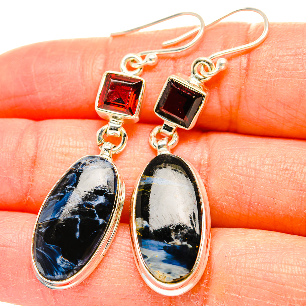 Pietersite Earrings handcrafted by Ana Silver Co - EARR430182