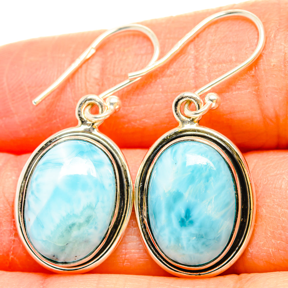 Larimar Earrings handcrafted by Ana Silver Co - EARR430185