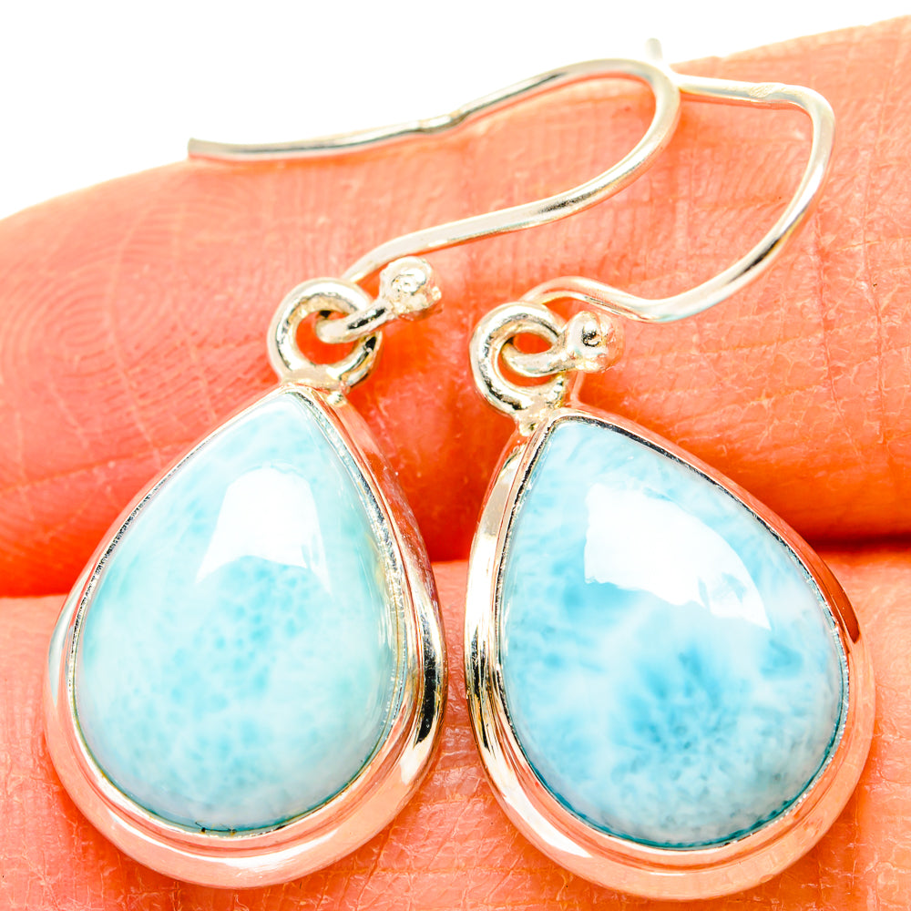 Larimar Earrings handcrafted by Ana Silver Co - EARR430196