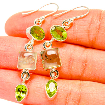 Prehnite Earrings handcrafted by Ana Silver Co - EARR430199
