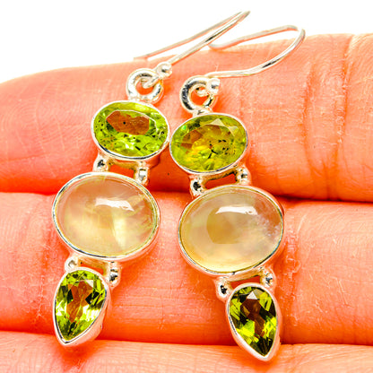 Prehnite Earrings handcrafted by Ana Silver Co - EARR430200
