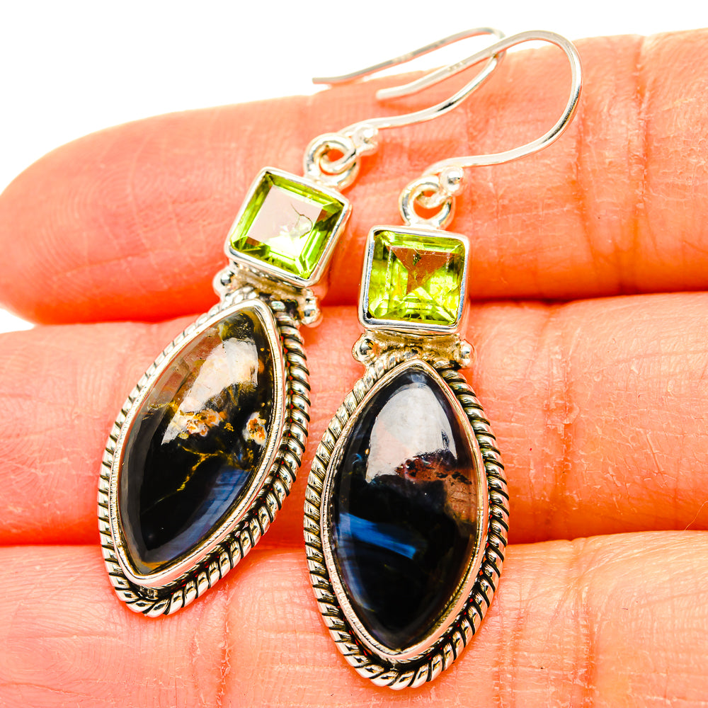 Pietersite Earrings handcrafted by Ana Silver Co - EARR430201