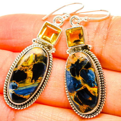 Pietersite Earrings handcrafted by Ana Silver Co - EARR430206