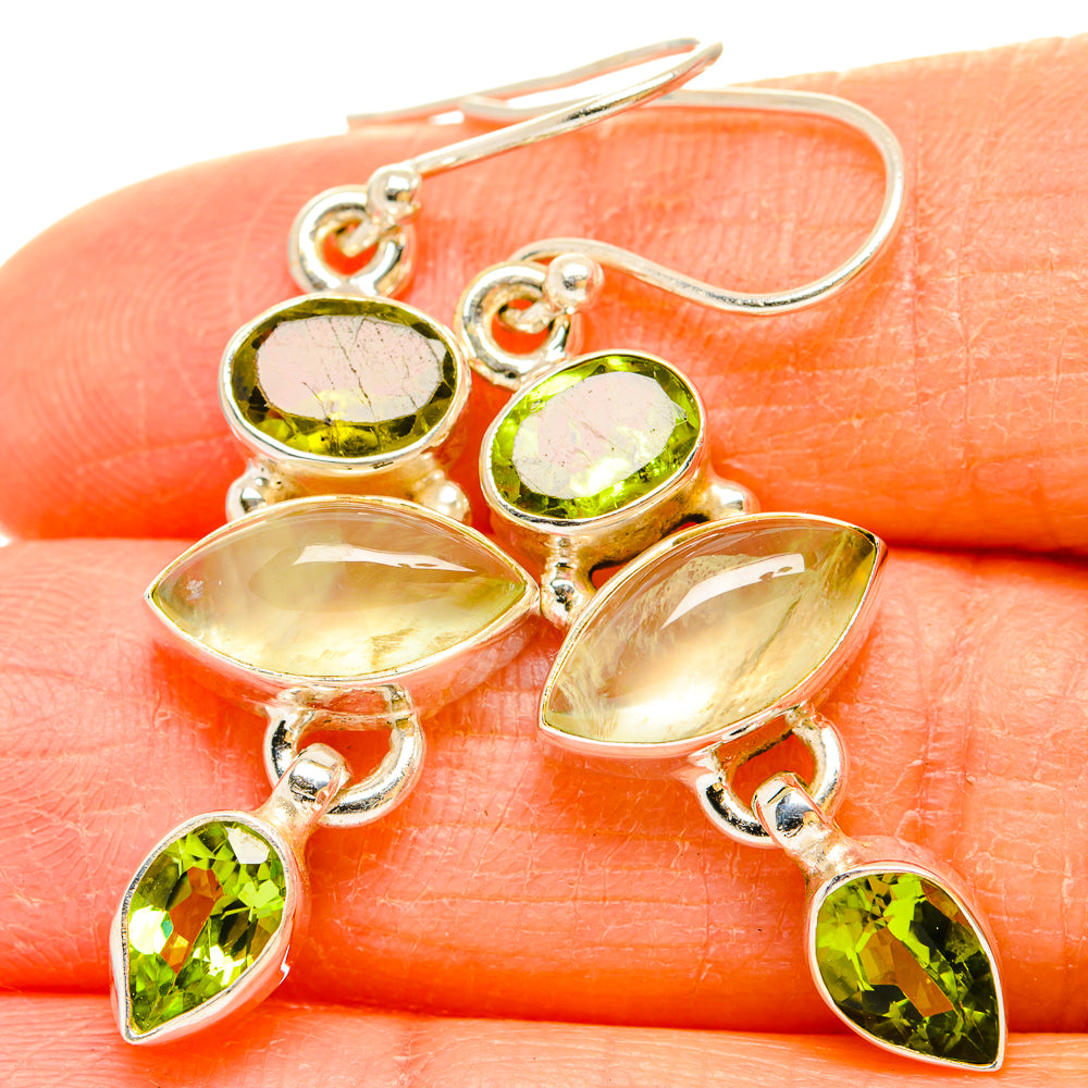 Prehnite Earrings handcrafted by Ana Silver Co - EARR430220