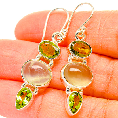 Prehnite Earrings handcrafted by Ana Silver Co - EARR430222