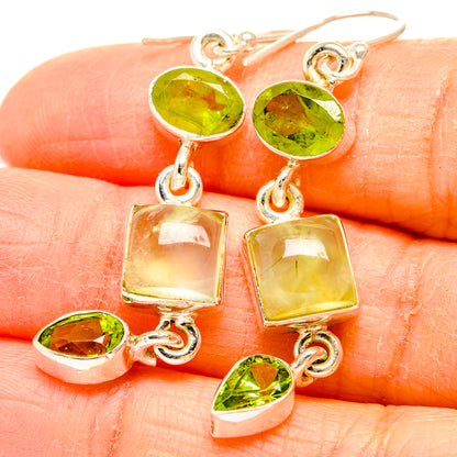 Prehnite Earrings handcrafted by Ana Silver Co - EARR430227