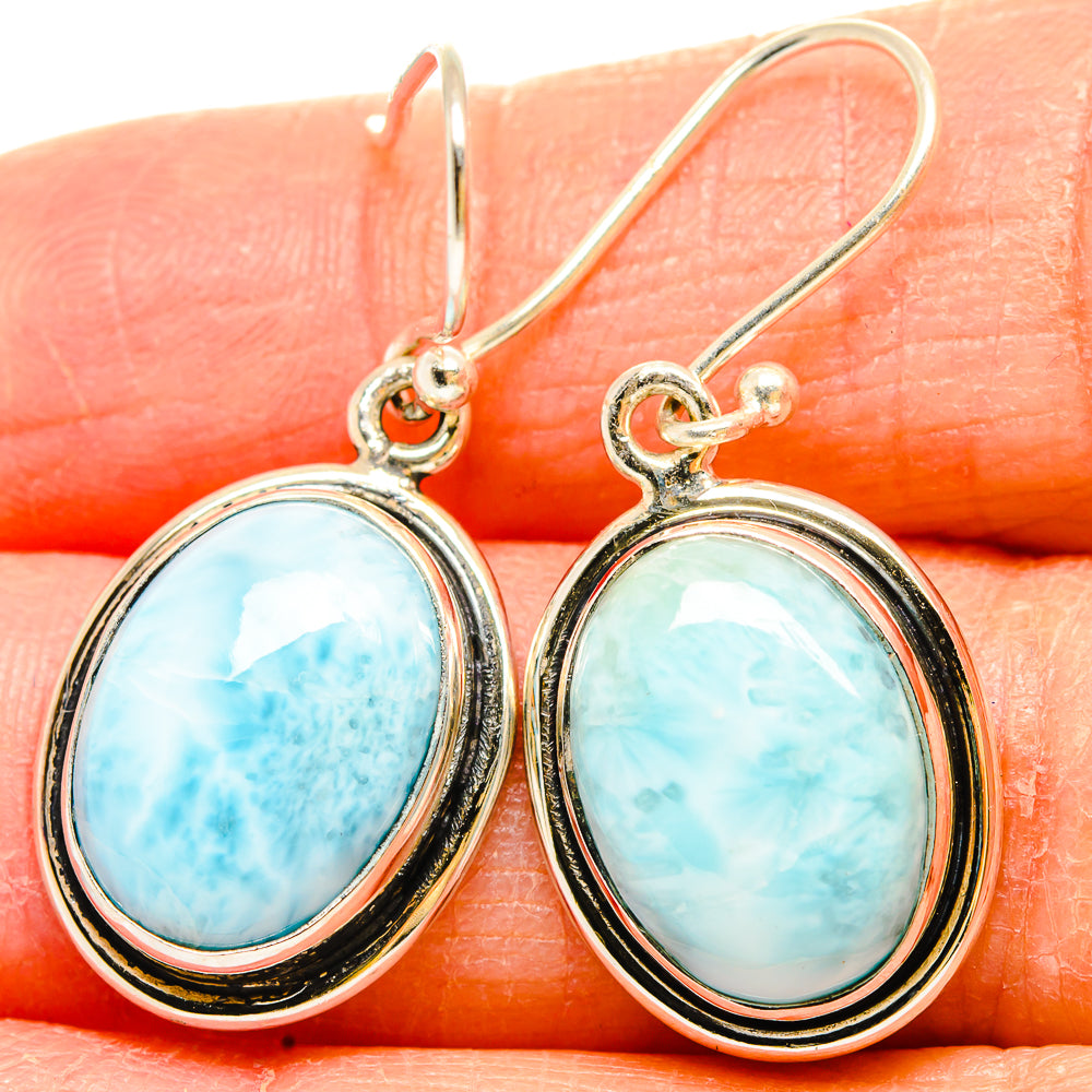 Larimar Earrings handcrafted by Ana Silver Co - EARR430245