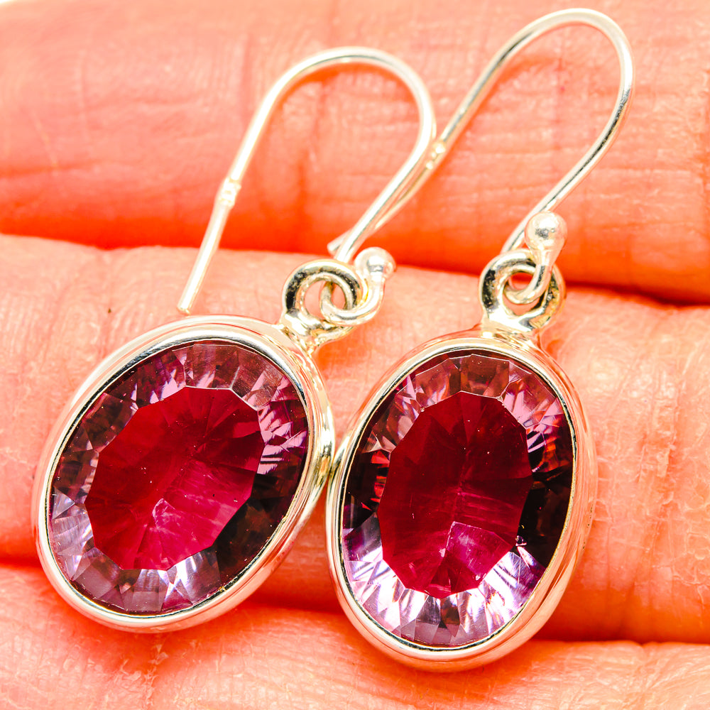 Color Change Alexandrite (Lab.) Earrings handcrafted by Ana Silver Co - EARR430246