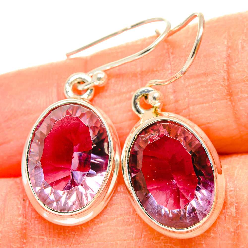 Color Change Alexandrite (Lab.) Earrings handcrafted by Ana Silver Co - EARR430250