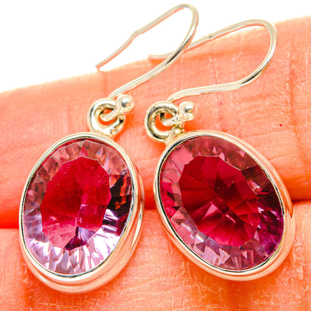 Color Change Alexandrite (Lab.) Earrings handcrafted by Ana Silver Co - EARR430256