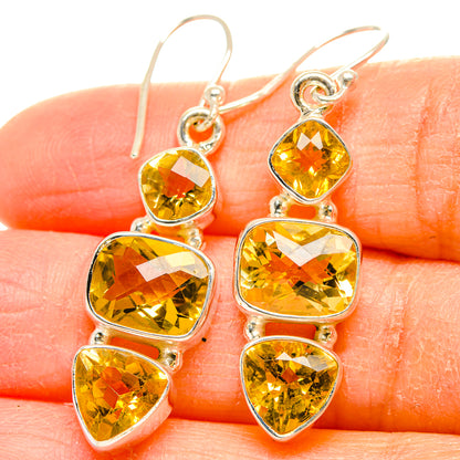 Citrine Earrings handcrafted by Ana Silver Co - EARR430262